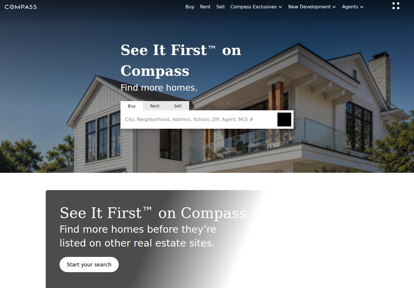 Compass website design reference