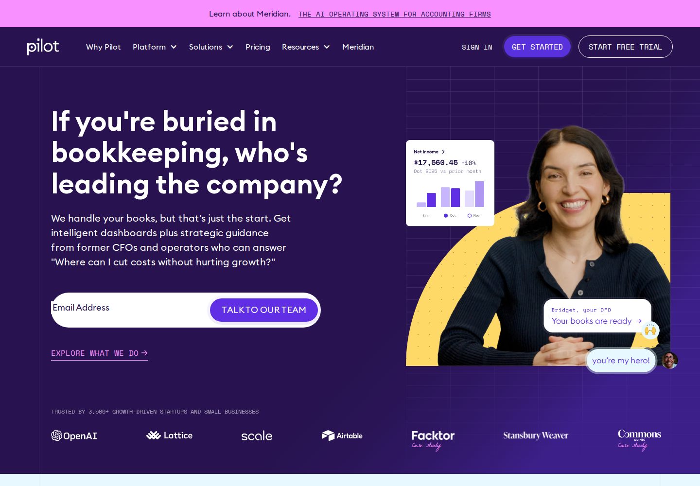 Pilot website design reference