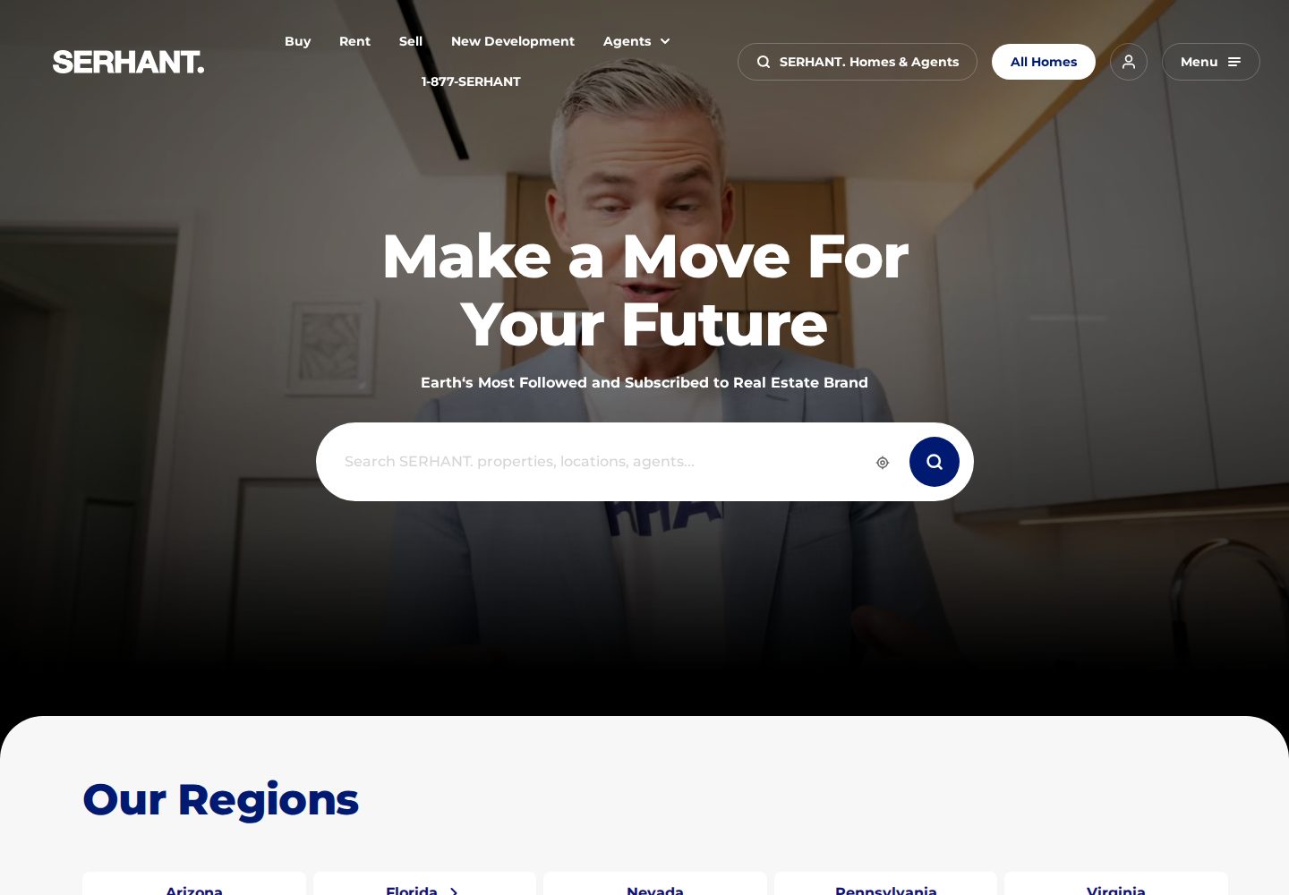SERHANT. website design reference